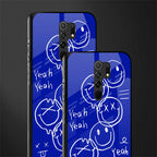 sassy smiley faces glass case for poco m2 image-2