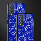 sassy smiley faces glass case for vivo y20svivo y20avivo y20g image-2