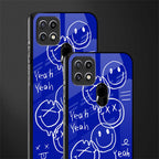 sassy smiley faces glass case for oppo a15 image-2
