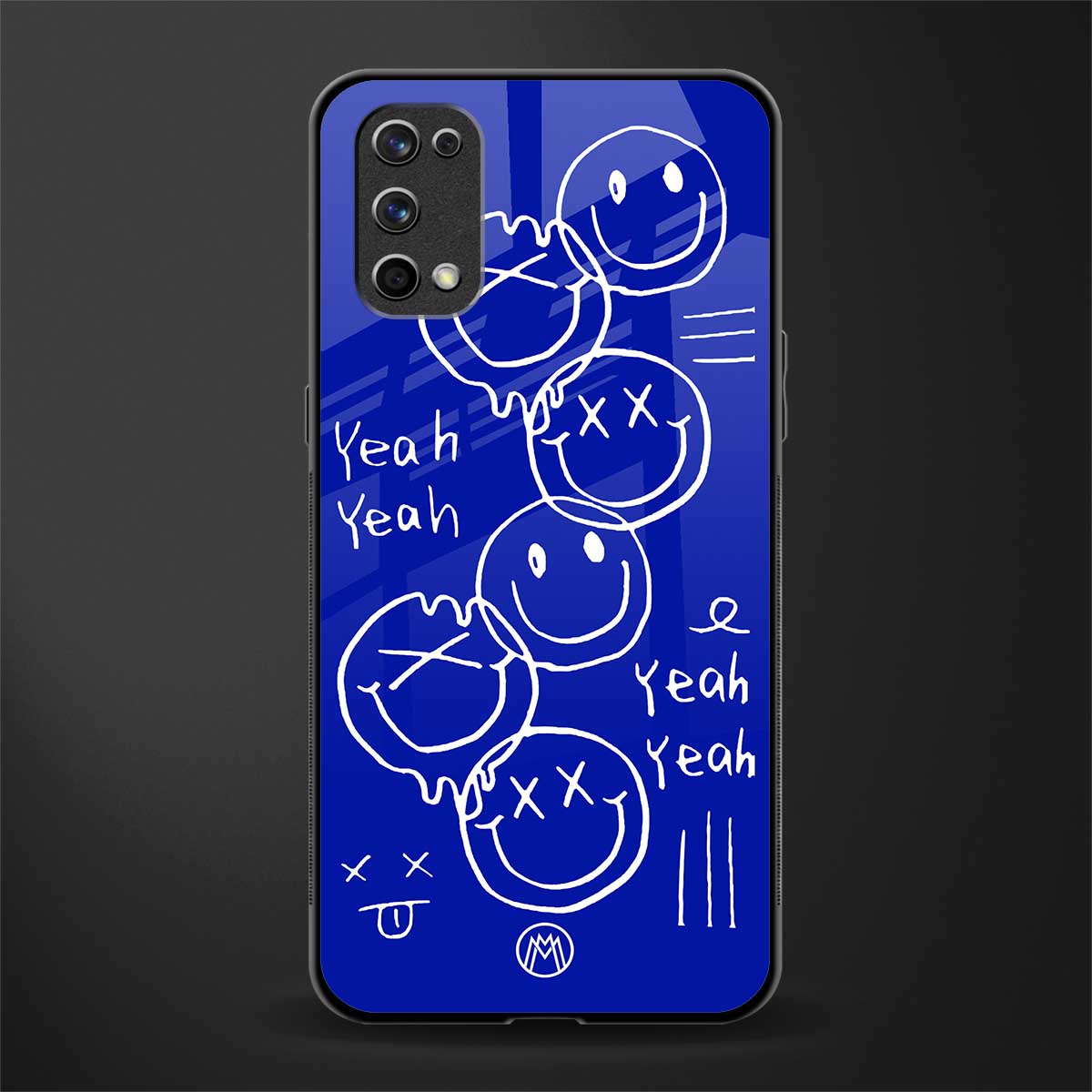 sassy smiley faces glass case for realme 7 pro image