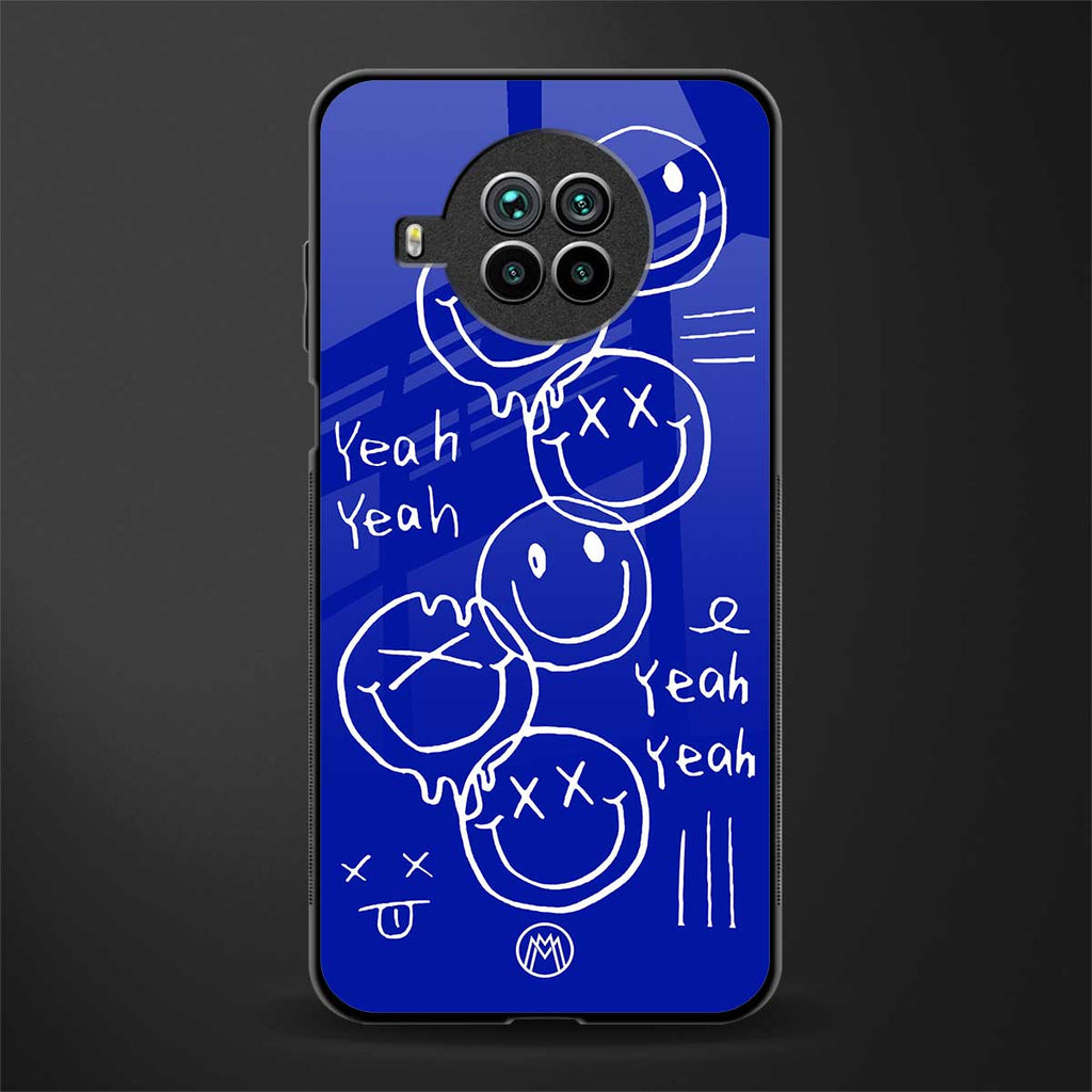 sassy smiley faces glass case for mi 10i image