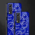 sassy smiley faces glass case for vivo y31 image-2