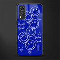 sassy smiley faces glass case for vivo y51 image