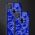 sassy smiley faces glass case for redmi 9c image-2