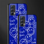 sassy smiley faces glass case for realme x7 image-2