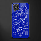 sassy smiley faces glass case for samsung galaxy a12 image