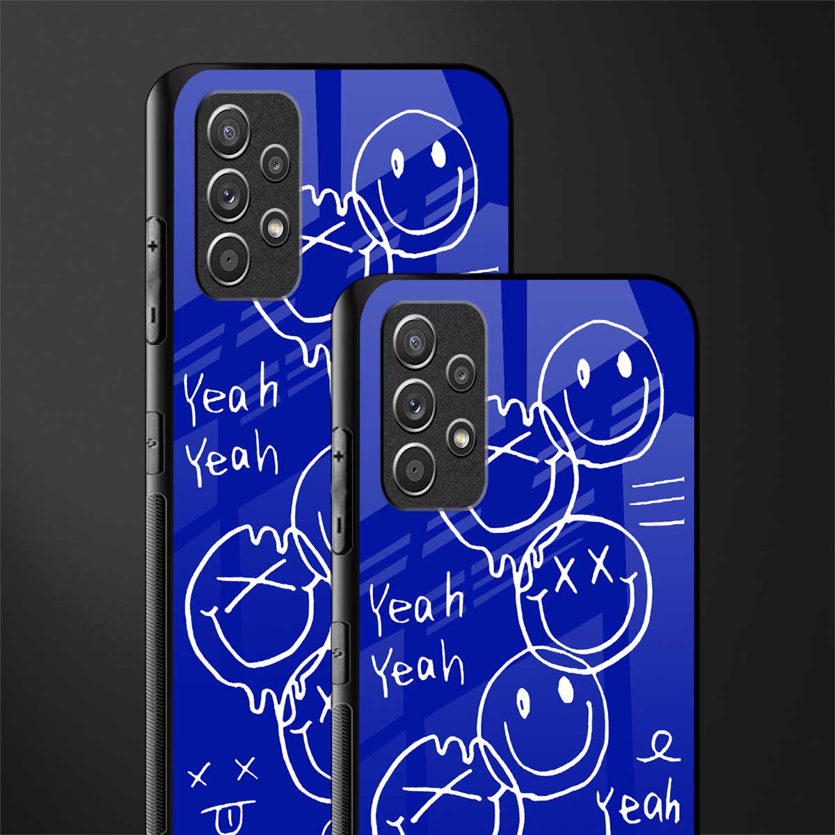sassy smiley faces glass case for samsung galaxy a32 4g image-2