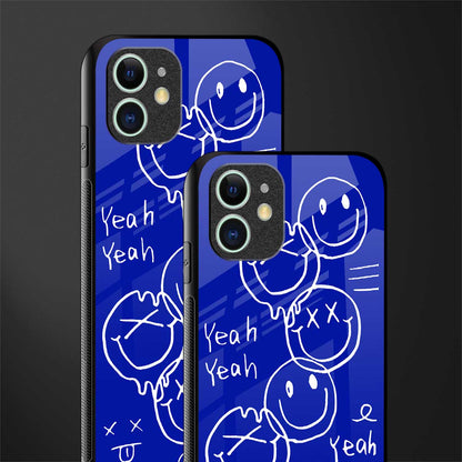 sassy smiley faces glass case for iphone 11 image-2