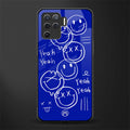 sassy smiley faces glass case for oppo f19 pro image