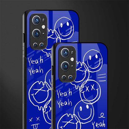 sassy smiley faces glass case for oneplus 9 pro image-2
