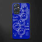 sassy smiley faces glass case for oneplus 9 pro image
