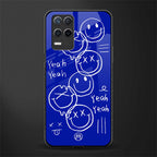 sassy smiley faces glass case for realme 8 5g image