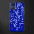 sassy smiley faces glass case for oppo a54 image