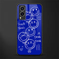 sassy smiley faces glass case for vivo v21e 5g image