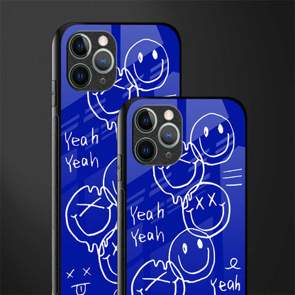 sassy smiley faces glass case for iphone 11 pro image-2