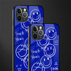 sassy smiley faces glass case for iphone 11 pro max image-2
