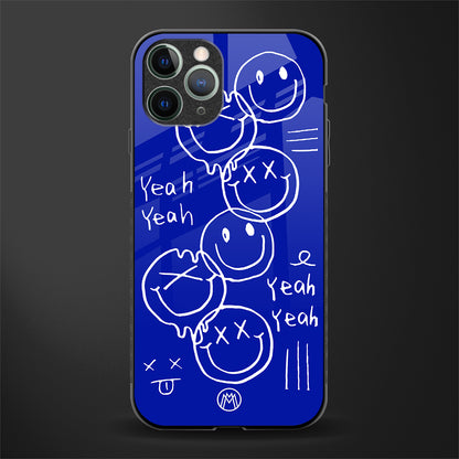 sassy smiley faces glass case for iphone 11 pro image