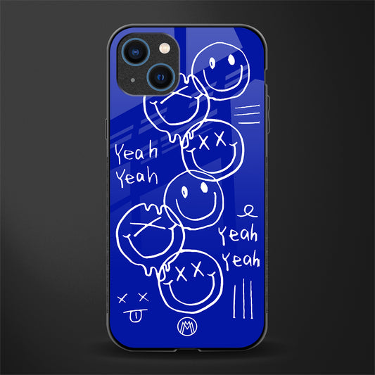 sassy smiley faces glass case for iphone 13 image