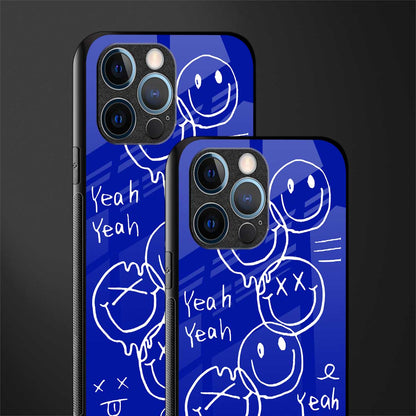 sassy smiley faces glass case for iphone 12 pro image-2