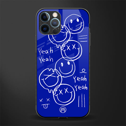 sassy smiley faces glass case for iphone 12 pro max image