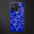 sassy smiley faces back phone cover | glass case for realme narzo 50a