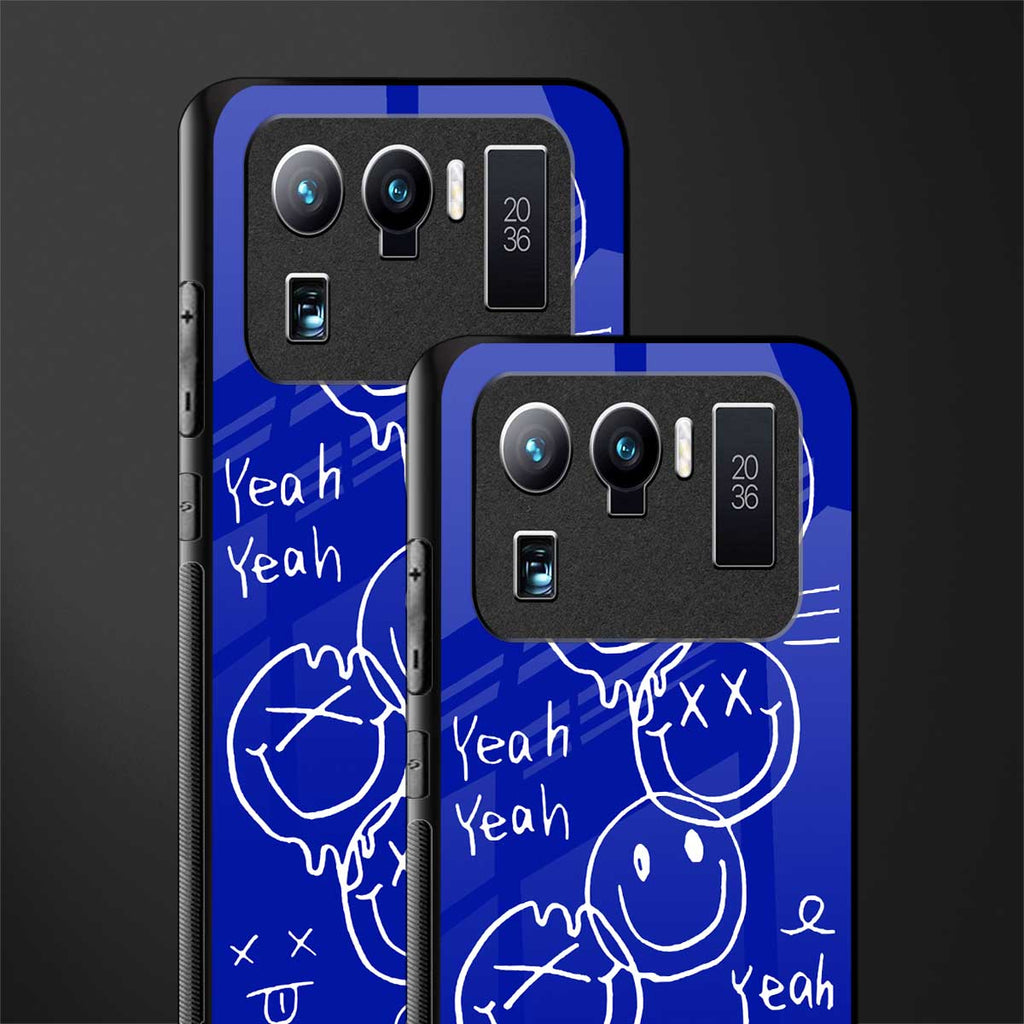 sassy smiley faces glass case for mi 11 ultra 5g image-2