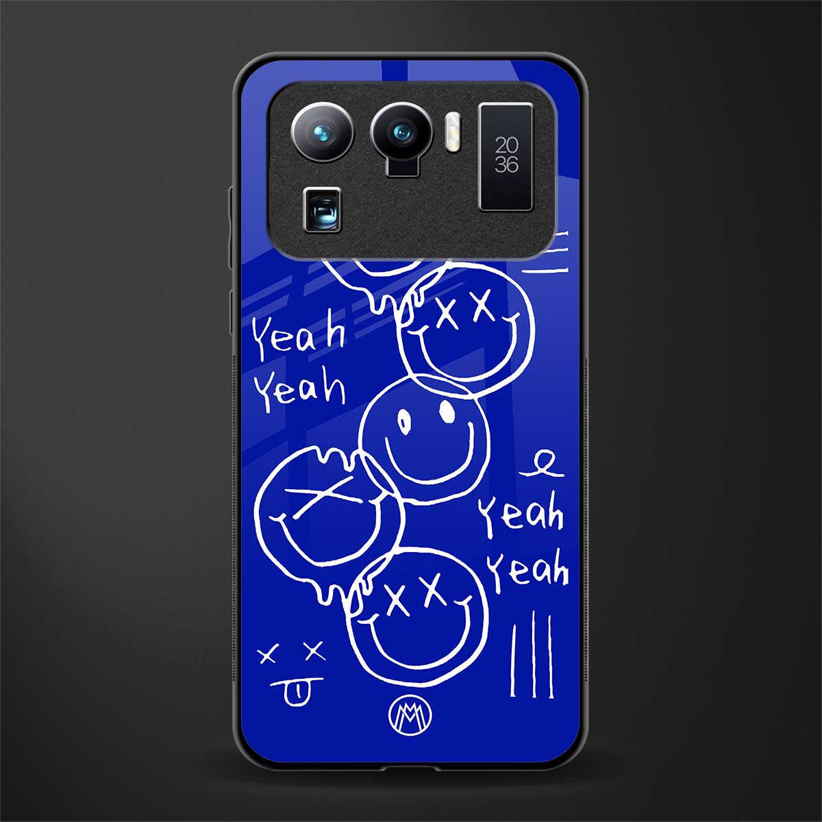 sassy smiley faces glass case for mi 11 ultra 5g image