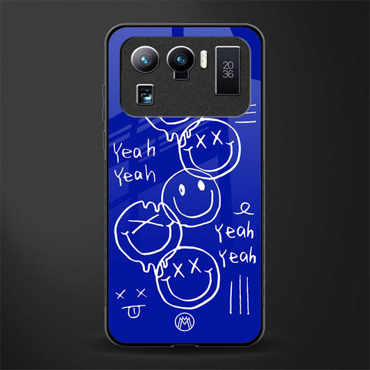 sassy smiley faces glass case for mi 11 ultra 5g image