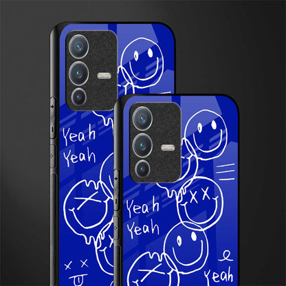 sassy smiley faces glass case for vivo v23 pro 5g image-2