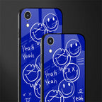 sassy smiley faces glass case for iphone xr image-2