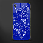 sassy smiley faces glass case for iphone xr image