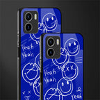 sassy smiley faces glass case for vivo y15s image-2