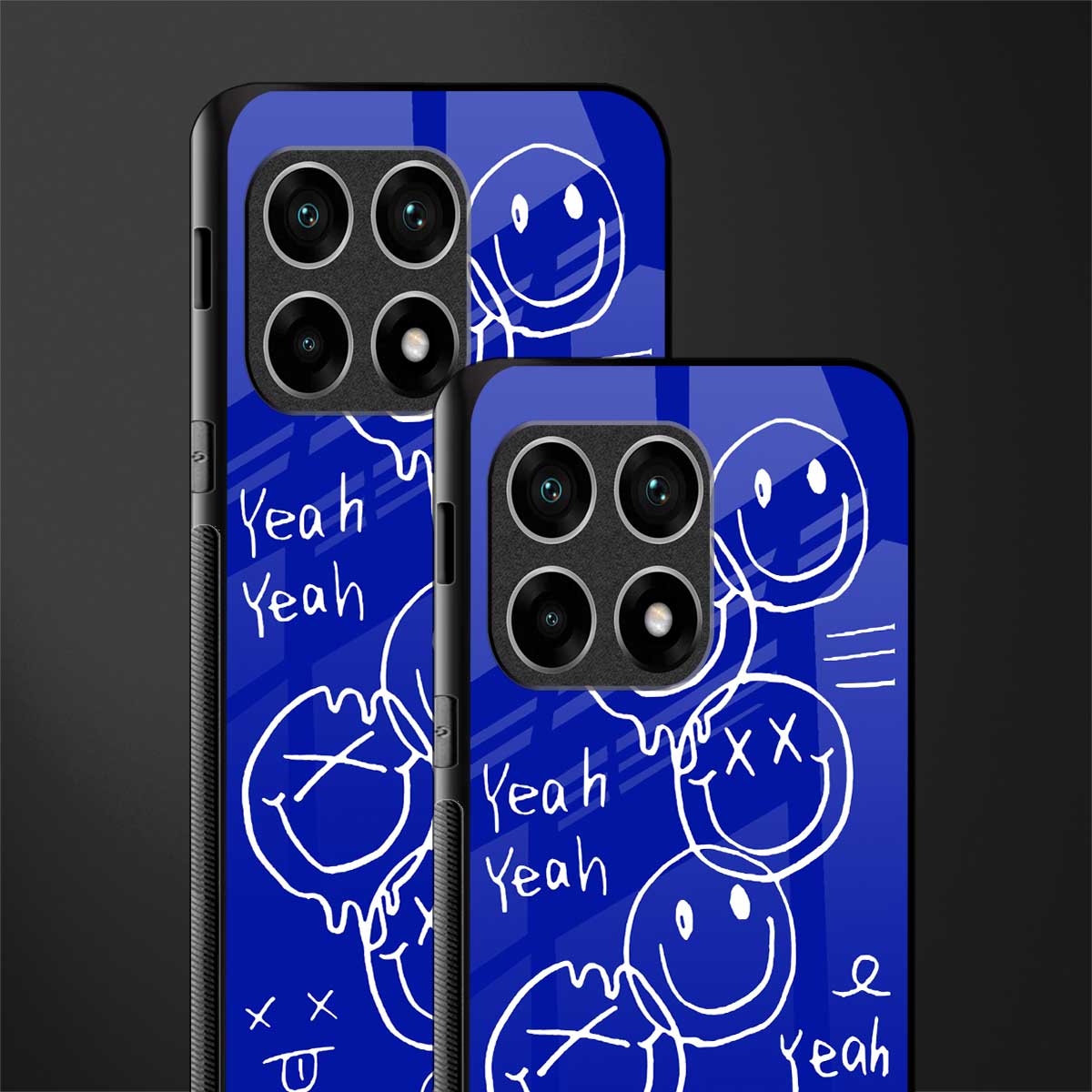 sassy smiley faces glass case for oneplus 10 pro 5g image-2