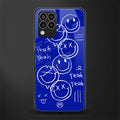 sassy smiley faces back phone cover | glass case for samsung galaxy m33 5g
