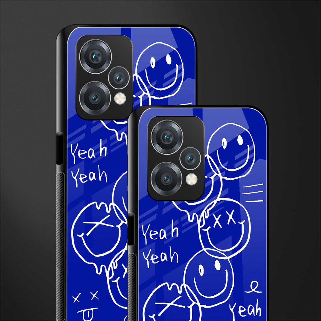 sassy smiley faces back phone cover | glass case for oneplus nord ce 2 lite 5g
