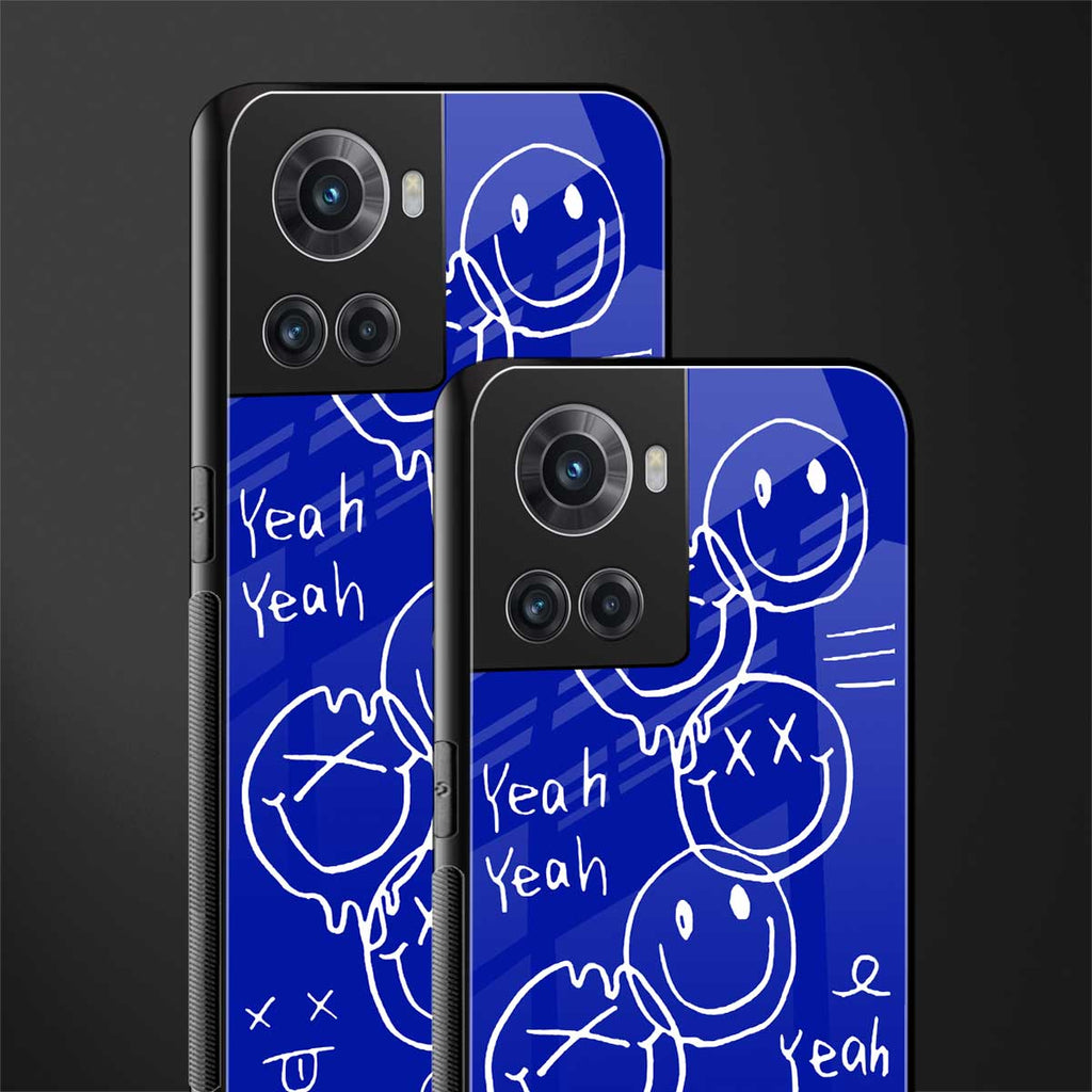 sassy smiley faces back phone cover | glass case for oneplus 10r 5g