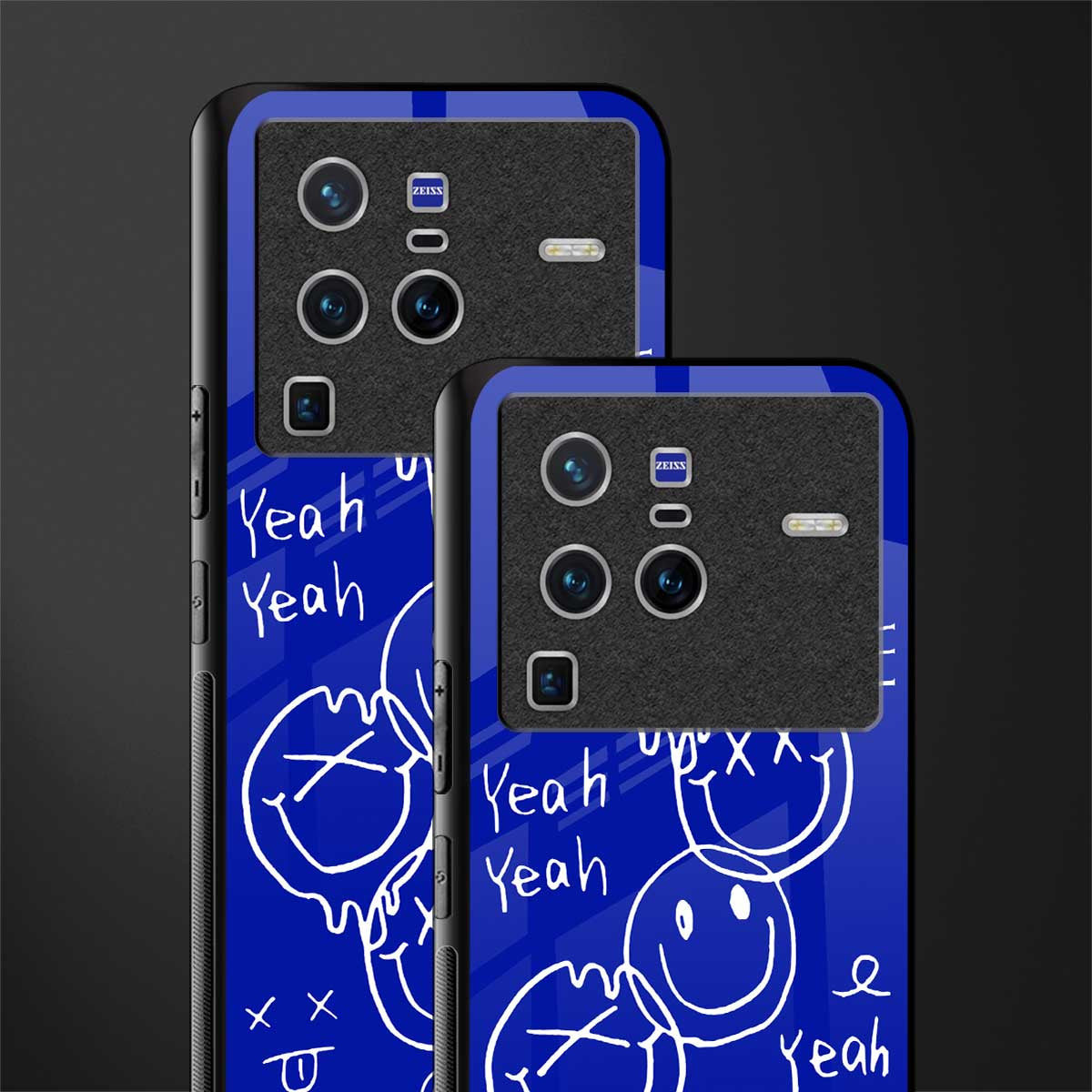 sassy smiley faces glass case for vivo x80 pro 5g image-2