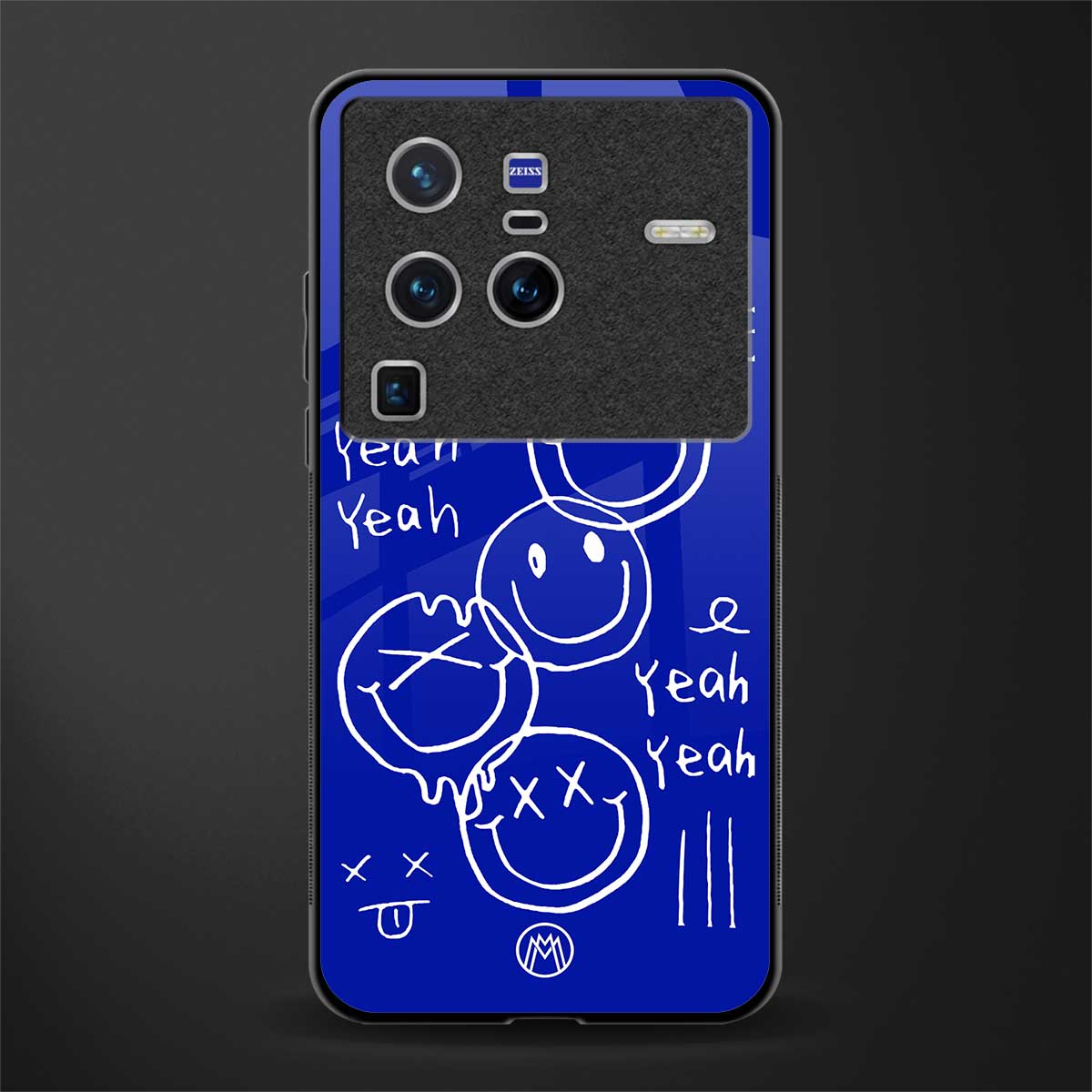 sassy smiley faces glass case for vivo x80 pro 5g image