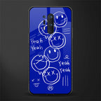 sassy smiley faces glass case for oneplus 8 pro image