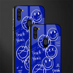 sassy smiley faces glass case for samsung a11 image-2