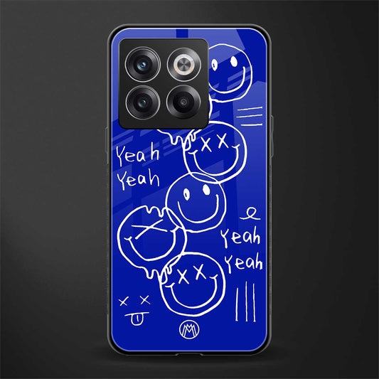 sassy smiley faces back phone cover | glass case for oneplus 10t