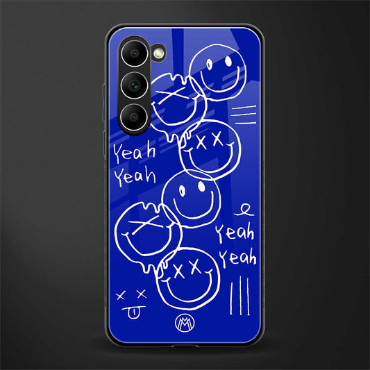 Sassy-Smiley-Faces-Glass-Case for phone case | glass case for samsung galaxy s23