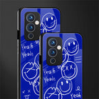 sassy smiley faces back phone cover | glass case for oneplus 9