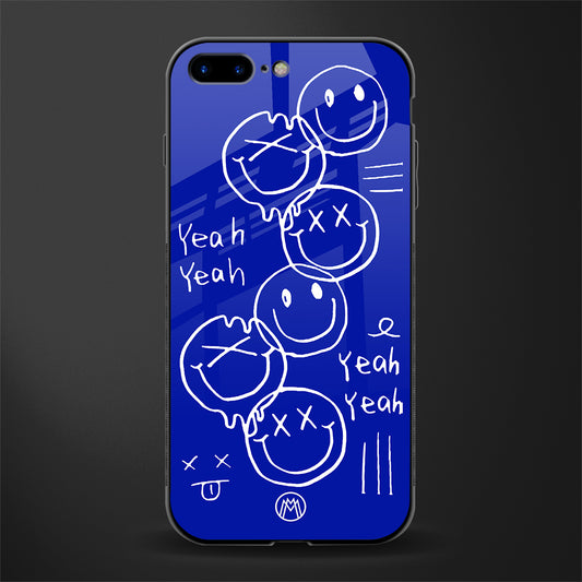 sassy smiley faces glass case for iphone 8 plus image