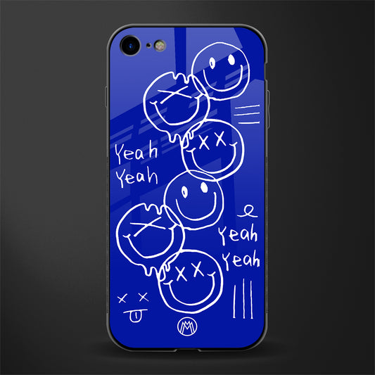 sassy smiley faces glass case for iphone 7 image