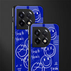 sassy smiley faces back phone cover | glass case for oneplus 11
