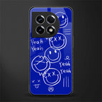 sassy smiley faces back phone cover | glass case for oneplus 11