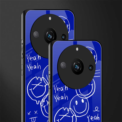 sassy smiley faces back phone cover | glass case for realme 11 pro 5g