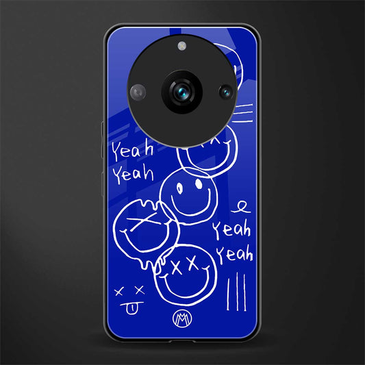 sassy smiley faces back phone cover | glass case for realme 11 pro 5g