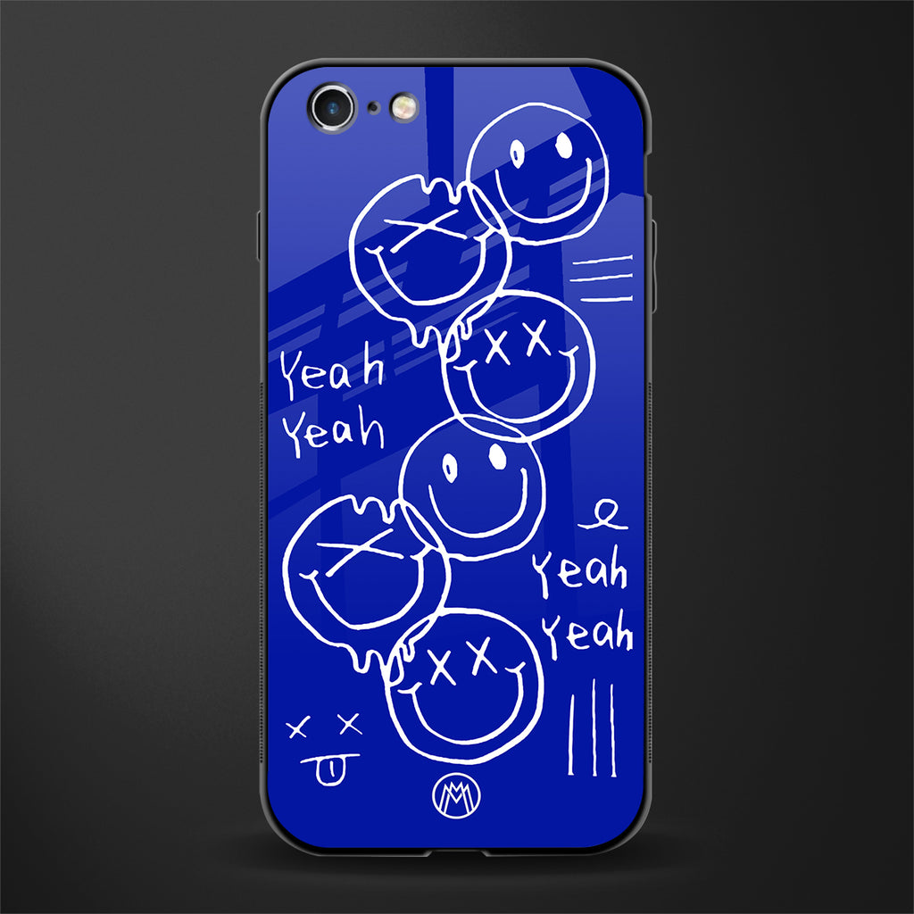 sassy smiley faces glass case for iphone 6 plus image